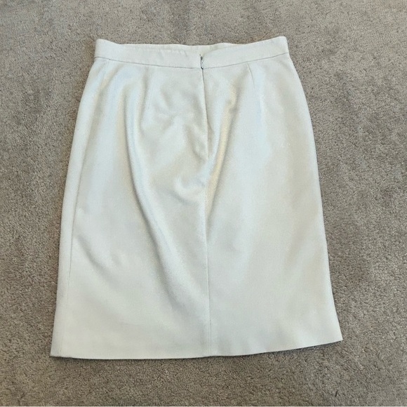 Gucci ivory white pencil skirt stretch lined Sz 46 - Picture 2 of 14